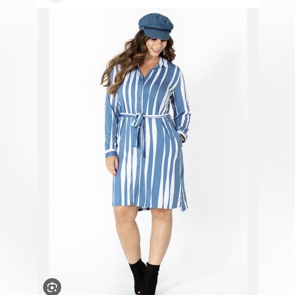 LuLaRoe Classic Ellie Classic Shirt Dress Multicolor (Medium) - Picture 11 of 15